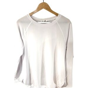 Newchoice White Long Sleeve Stretch Top | Size Medium